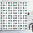 thumbnail image 1 of Ambesonne Geometric Shower Curtain, European Retro Polka Dots, 69"Wx75"L, Jade Green, 1 of 4
