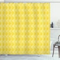 thumbnail image 1 of Ambesonne Geometric Shower Curtain, Moroccan Ombre Color, 69"Wx84"L, Merigold Yellow, 1 of 5