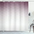 thumbnail image 1 of Ambesonne Geometric Shower Curtain, Ombre Geometric Print Art, 69"Wx75"L, Pale Mauve, 1 of 1