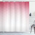 thumbnail image 1 of Ambesonne Geometric Shower Curtain, Ombre Geometric Print Art, 69"Wx84"L, Pale Pink, 1 of 4