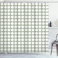 thumbnail image 1 of Ambesonne Geometric Shower Curtain, Recurring Stars Shapes, 69"Wx84"L, Laurel Green Taupe White, 1 of 1