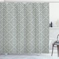 thumbnail image 1 of Ambesonne Geometric Shower Curtain, Retro Abstract Shapes Art, 69"Wx70"L, Pale Taupe Pale Green, 1 of 5