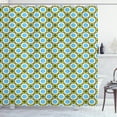 thumbnail image 1 of Ambesonne Geometric Shower Curtain, Retro Circle and Dots, 69"Wx75"L, Yellow Green Blue Black, 1 of 1