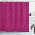 thumbnail image 1 of Ambesonne Geometric Shower Curtain, Simple Monochrome Pattern, 69"Wx84"L, Dark Magenta, 1 of 1