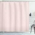 thumbnail image 1 of Ambesonne Geometric Shower Curtain, Squares Polka Dots, 69"Wx70"L, Pale Pink White, 1 of 3