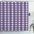 thumbnail image 1 of Ambesonne Geometric Shower Curtain, Vivid Chevron Zigzags, 69"Wx84"L, Dark Purple Lavender, 1 of 3