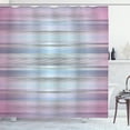 thumbnail image 1 of Ambesonne Geometric Shower Curtain, Zig Zag, 69"Wx84"L, Pale Pink Blue, 1 of 3