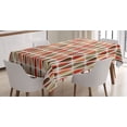 thumbnail image 1 of Ambesonne Geometric Tablecloth Rectangular Table Cover, 70s Retro Style, 60"x84", Multicolor, 1 of 4