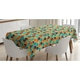 thumbnail image 1 of Ambesonne Geometric Tablecloth Rectangular Table Cover, Colorful Half Circles, 52"x70", Multicolor, 1 of 4