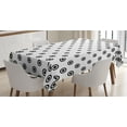 thumbnail image 1 of Ambesonne Geometric Tablecloth Rectangular Table Cover, Different Shapes, 60"x90", Black White, 1 of 3