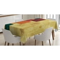 thumbnail image 1 of Ambesonne Geometric Tablecloth Rectangular Table Cover, Grunge Squares, 52"x70", Multicolor, 1 of 4