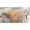 thumbnail image 1 of Ambesonne Geometric Tablecloth Rectangular Table Cover, Hexagon Retro Pattern, 60"x84", Multicolor, 1 of 4