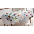 thumbnail image 1 of Ambesonne Geometric Tablecloth Rectangular Table Cover, Modern Graphic Mosaic, 60"x90", Multicolor, 1 of 4