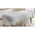 thumbnail image 1 of Ambesonne Geometric Tablecloth Rectangular Table Cover, Motifs, 60"x90", Black White, 1 of 4