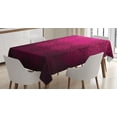 thumbnail image 1 of Ambesonne Geometric Tablecloth Rectangular Table Cover, Rectangular Forms, 60"x90", Maroon Fuchsia, 1 of 4