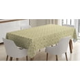 thumbnail image 1 of Ambesonne Geometric Tablecloth Rectangular Table Cover, Rhombus-Like Pattern, 60"x84", Earth Yellow and White, 1 of 3