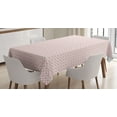 thumbnail image 1 of Ambesonne Geometric Tablecloth Rectangular Table Cover, Squares Polka Dots, 60"x84", Pale Pink White, 1 of 4