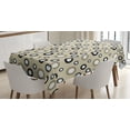 thumbnail image 1 of Ambesonne Geometric Tablecloth Rectangular Table Cover, Vintage Circules, 60"x90", Multicolor, 1 of 4