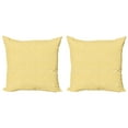 thumbnail image 1 of Ambesonne Geometric Throw Pillow Cover 2 Pack, Triangle Square Shape, 18", Marigold and White, 1 of 2