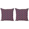 thumbnail image 1 of Ambesonne Geometric Throw Pillow Cover 2 Pack, Vintage Simplistic Argyle, 18", Multicolor, 1 of 2