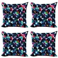 thumbnail image 1 of Ambesonne Geometric Throw Pillow Cover 4 Pack, Retro Colorful Mosaic, 16", Multicolor, 1 of 5