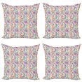thumbnail image 1 of Ambesonne Geometric Throw Pillow Cover 4 Pack, Vivid Mosaic, 18", Multicolor, 1 of 2