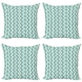 thumbnail image 1 of Ambesonne Geometric Throw Pillow Cover 4 Pack, Zigzags in Pastel Colors, 18", Pale Blue Eggshell, 1 of 2