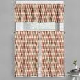 thumbnail image 1 of Ambesonne Geometric Valance & Curtain, 70s Retro Style, 55"x30", Multicolor, 1 of 6