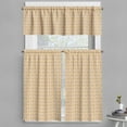thumbnail image 1 of Ambesonne Geometric Valance & Curtain, Cats Eye Pattern, 55"x30", Orange Fern Green White, 1 of 6