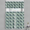 thumbnail image 1 of Ambesonne Geometric Valance & Curtain, Circles and Triangles, 55"x24", Pale Green Dark Teal, 1 of 7