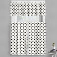 thumbnail image 1 of Ambesonne Geometric Valance & Curtain, Large Polka Dots, 55"x45", Black White, 1 of 7