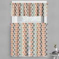 thumbnail image 1 of Ambesonne Geometric Valance & Curtain, Rhombs with Lines, 55"x45", Grey Almond Green, 1 of 6