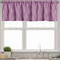thumbnail image 1 of Ambesonne Geometric Valance Pack of 2, Abstract Wave Lines Art, 54"X12", Pale Purple and Dark Fuchsia, 1 of 5