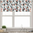 thumbnail image 1 of Ambesonne Geometric Valance Pack of 2, Hexagons and Cubes, 54"X18", Multicolor, 1 of 5