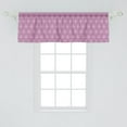 thumbnail image 1 of Ambesonne Geometric Window Valance, Abstract Pattern with Outline Triangles and Hexagons Art, Curtain Valance for Kitchen Bedroom Decor with Rod Pocket, 54" X 18", Baby Pink Charcoal Grey, 1 of 2