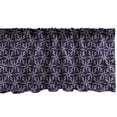 thumbnail image 1 of Ambesonne Geometric Window Valance, Abstract Pattern Winter, 54" X 12", Mauve Lavender Purple, 1 of 3