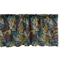 thumbnail image 1 of Ambesonne Geometric Window Valance, Abstract Urban Design, 54" X 12", Multicolor, 1 of 3