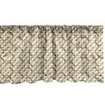thumbnail image 1 of Ambesonne Geometric Window Valance, Angled Cyclic Tile, 42" x 12", Multicolor, 1 of 3