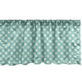 thumbnail image 1 of Ambesonne Geometric Window Valance, Aqua Checked Tile, 42" x 18", Turquoise Ivory, 1 of 3