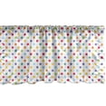 thumbnail image 1 of Ambesonne Geometric Window Valance, Cheerful Design Polka Dot, 54" X 18", Multicolor, 1 of 3