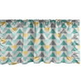 thumbnail image 1 of Ambesonne Geometric Window Valance, Chevron Retro Style, 54" X 12", Seafoam Yellow Grey, 1 of 3