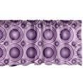 thumbnail image 1 of Ambesonne Geometric Window Valance, Circular Lines Rings, 54" X 12", Purple, 1 of 3