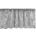 thumbnail image 1 of Ambesonne Geometric Window Valance, Contemporary Stripe Motif, 54" X 18", Charcoal Grey and White, 1 of 3