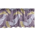thumbnail image 1 of Ambesonne Geometric Window Valance, Crossed Curved Arc Design, 54" X 18", Purple Lavender, 1 of 2