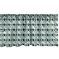 thumbnail image 1 of Ambesonne Geometric Window Valance, Diagonal Checkered Ornate, 54" X 18", Multicolor, 1 of 3