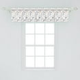 thumbnail image 1 of Ambesonne Geometric Window Valance, Digital Hightech Style Fractal Square in Various Size Urban, Curtain Valance for Kitchen Bedroom Decor with Rod Pocket, 54" X 12", Pale Orange Dark Blue, 1 of 2