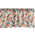 thumbnail image 1 of Ambesonne Geometric Window Valance, Doodle Rainbow Style, 54" X 18", Multicolor, 1 of 5