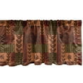 thumbnail image 1 of Ambesonne Geometric Window Valance, Folk Shape, 54" X 12", Pink Green and Brown, 1 of 3