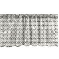 thumbnail image 1 of Ambesonne Geometric Window Valance, Geometric Line Art, 54" X 12", Black and White, 1 of 3