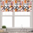 thumbnail image 1 of Ambesonne Geometric Window Valance, Grunge Shapes, 54" X 18", Orange Pale Pink Black, 1 of 5